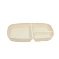 Divided Body OANLKGI Divided Serving Plate 10.63 x 7.09 in Three Sections Sectioned ...