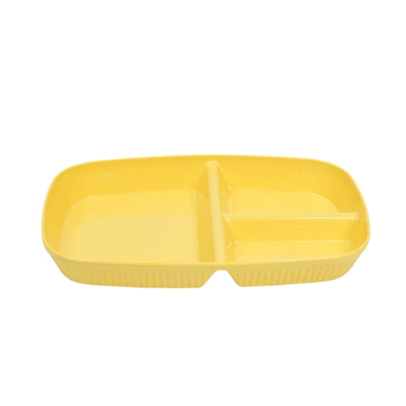 Divided Body OANLKGI Divided Serving Plate 10.63 x 7.09 in Three Sections Sectioned ...