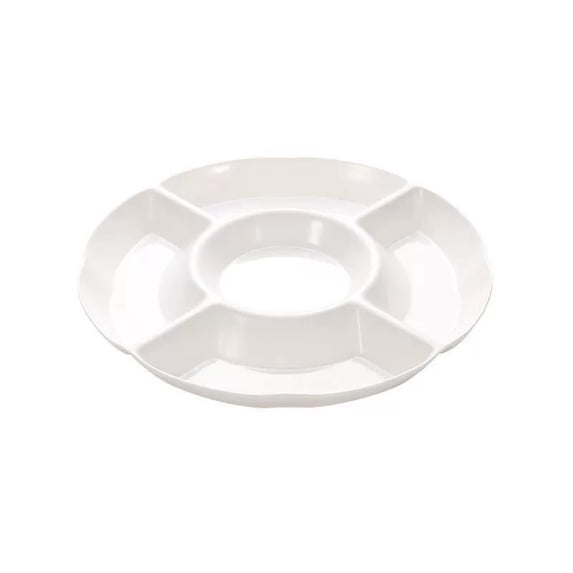 Divided Body OANLKGI Divided Serving Platter 9.06 in Five Sections Sectioned Snack ...