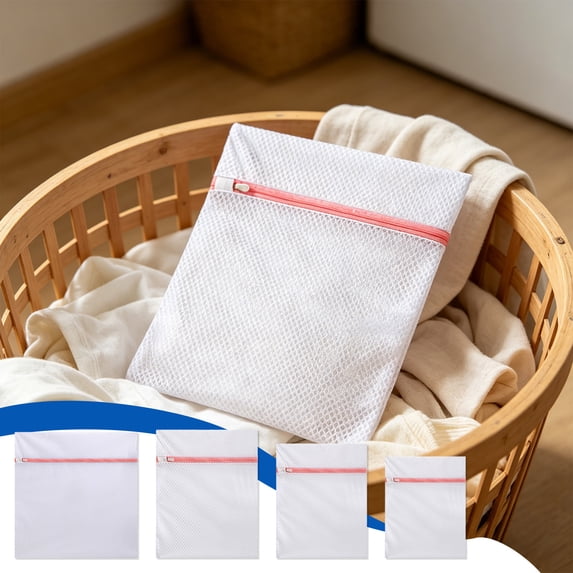 OANLKGI Durable Laundry Bag, Mesh Laundry Bags with Premium Zipper, Washing Machine Wash Bags for Delicates Blouse, Hosiery, Underwear, Lingerie Baby Clothes, Travel Organization Bag