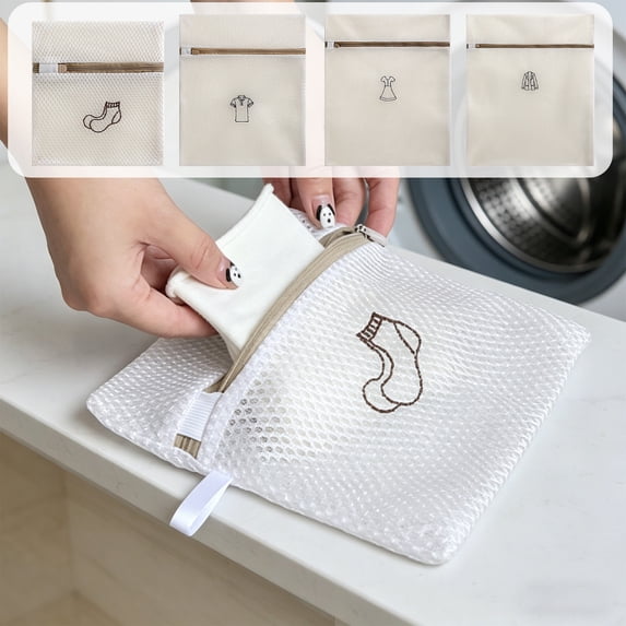 OANLKGI Durable Laundry Bag, Mesh Laundry Bags with Premium Zipper, Washing Machine Wash Bags for Delicates Blouse, Hosiery, Underwear, Lingerie Baby Clothes, Travel Organization Bag