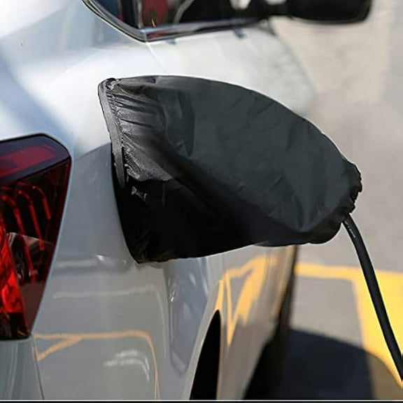 OAO EV Charger Port Cover, Electric Car Charger Plug Cover, Outdoor Waterproof Winter Snow Rain UV All-Weather Protection, Magnetic Attachment, Suitable for Steel-Bodied Electric Vehicles