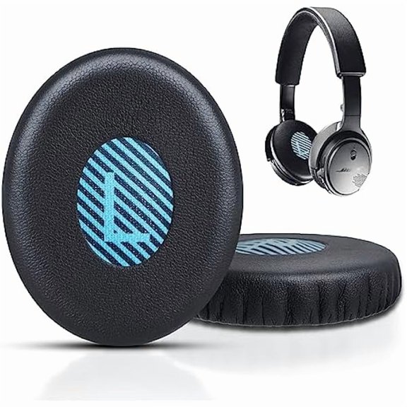 OAO Ear Pads Replacement for Bose On-Ear 2 Headphones, GVOEARS Ear Cushion Pad for Bose OE2 / OE2i / SoundTrue OE/SoundLink On-Ear Wireless Headphones, Durable & Longer Lasting (Blue Pad)
