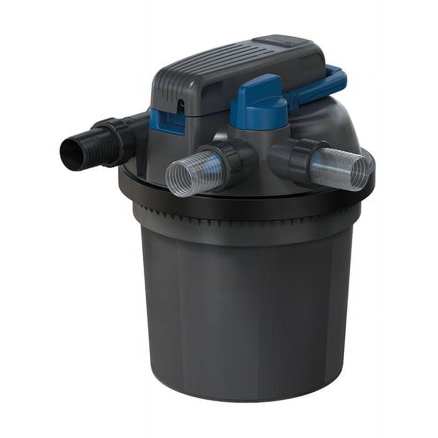 3400-GPH Black and Blue Pressure Pond Filter