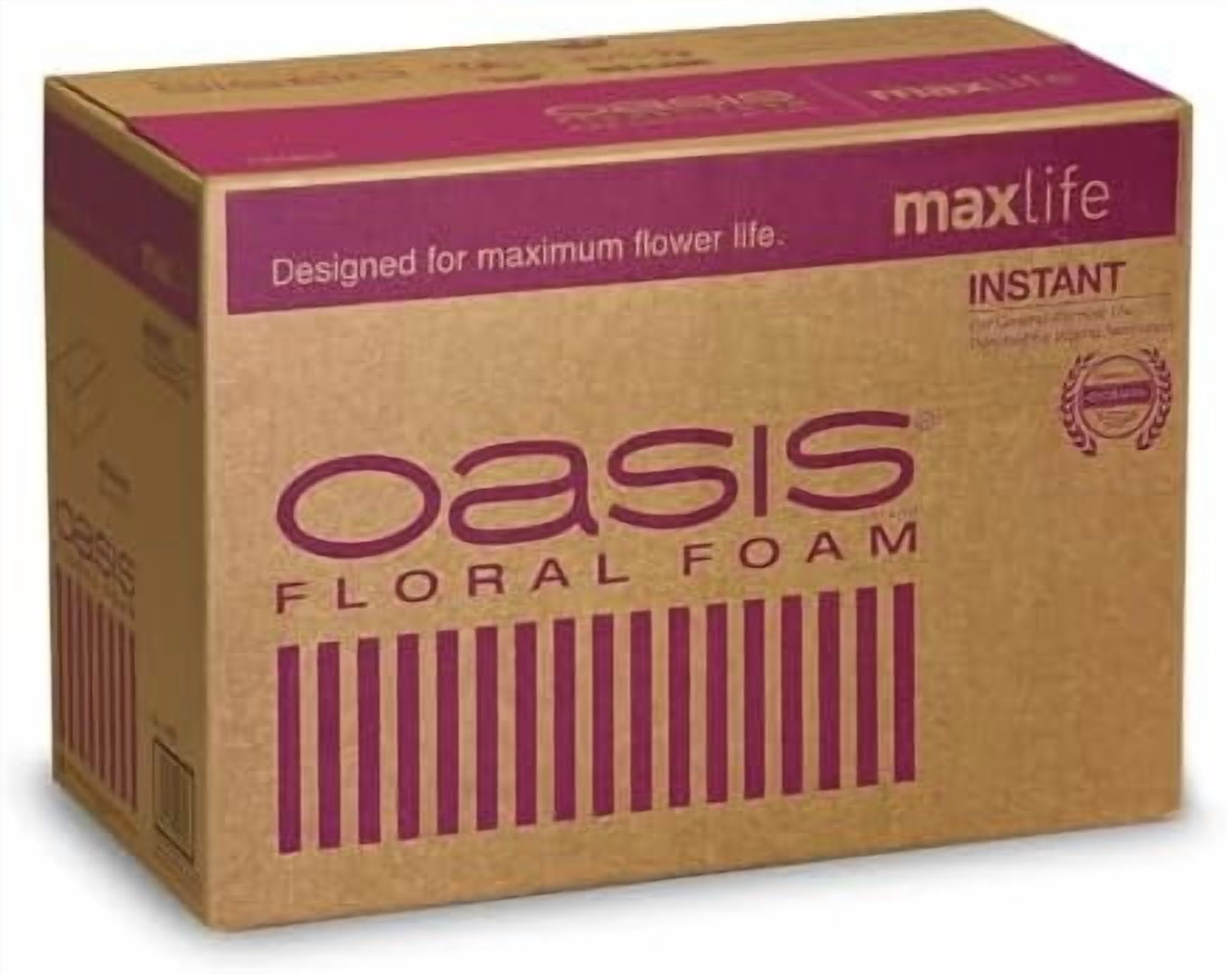 OASIS Instant Floral Foam Maxlife, 48 bricks per case$$Art & Craft