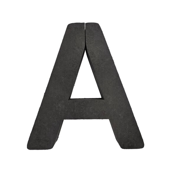 OASIS Midnight Floral Foam Letters with Plastic Backing, Wet or Dry Use, Hang or Lay Flat, Ideal for Weddings, Birthdays, Graduations & Baby Showers, Letter A, Pack of 2