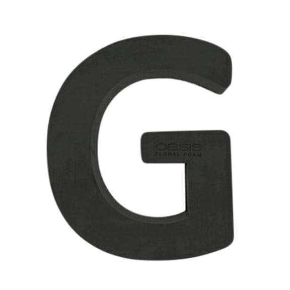 OASIS Midnight Floral Foam Letters with Plastic Backing, Wet or Dry Use, Hang or Lay Flat, Ideal for Weddings, Birthdays, Graduations & Baby Showers, Letter G, Pack of 2