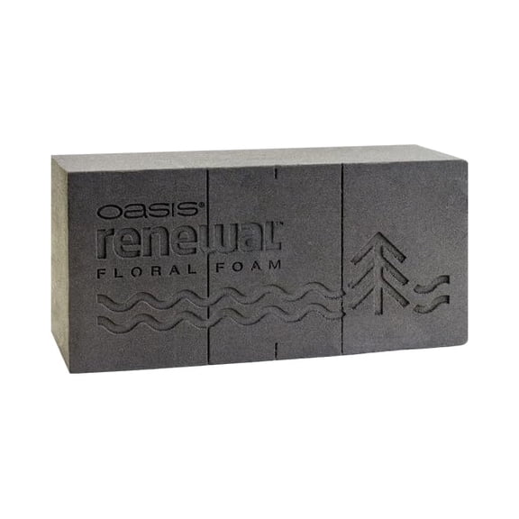 OASIS® Renewal™ Floral Foam, 20 Brick Case– Plant‑Based Professional Florist Foam, No Dyes or Colorants, Excellent Flower Life, Non‑Toxic & Certified OK Biobased