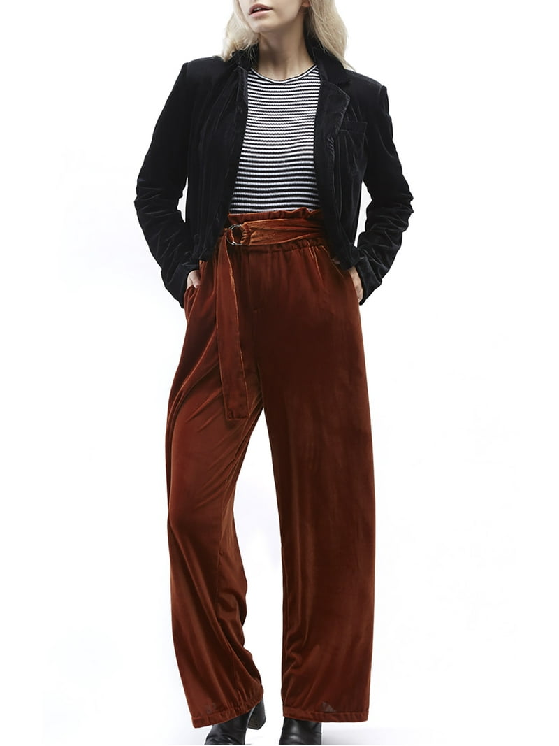 OAT New York Women's Wide Leg Holiday Trouser