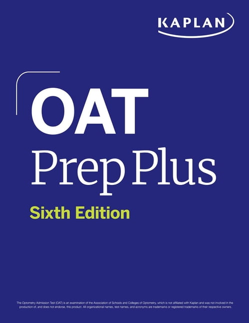Kaplan Test Prep Oat Prep Plus, Sixth Edition (2025): Includes 16 Pages of Full Color Study Sheets + Online Access to 2 Full Length Pract, (Paperback)