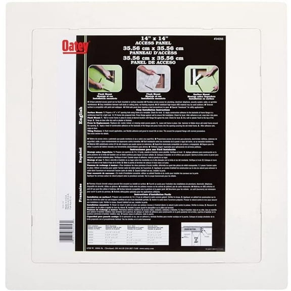 OATEY, 14 Inch x 14 Inch, White Residential Use, Standard Application