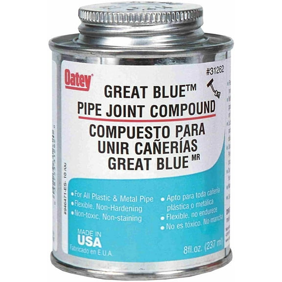 OATEY 8 FL OZ Blue Pipe Joint Compound W/Brush 31262 12/Each