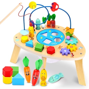 Yexmas 12-in-1 Baby Activity Table, Musical Learning Table for Toddlers ...