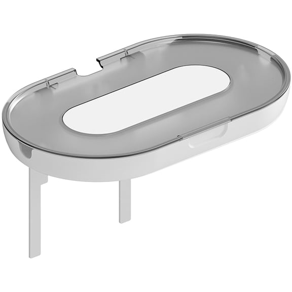 OATIPHO Outlet Shelf Grey ABS Wall-Mounted for Kitchen Clutter Storage