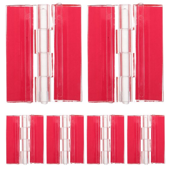 OATIPHO Self-Adhesive Acrylic Hinges Transparent for DIY Projects and Home Use 6Pcs