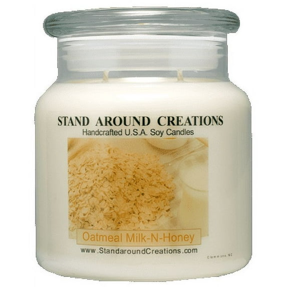 OATMEAL MILK-N-HONEY APOTHECARY 16-OZ. ALL NATURAL SOY CANDLE