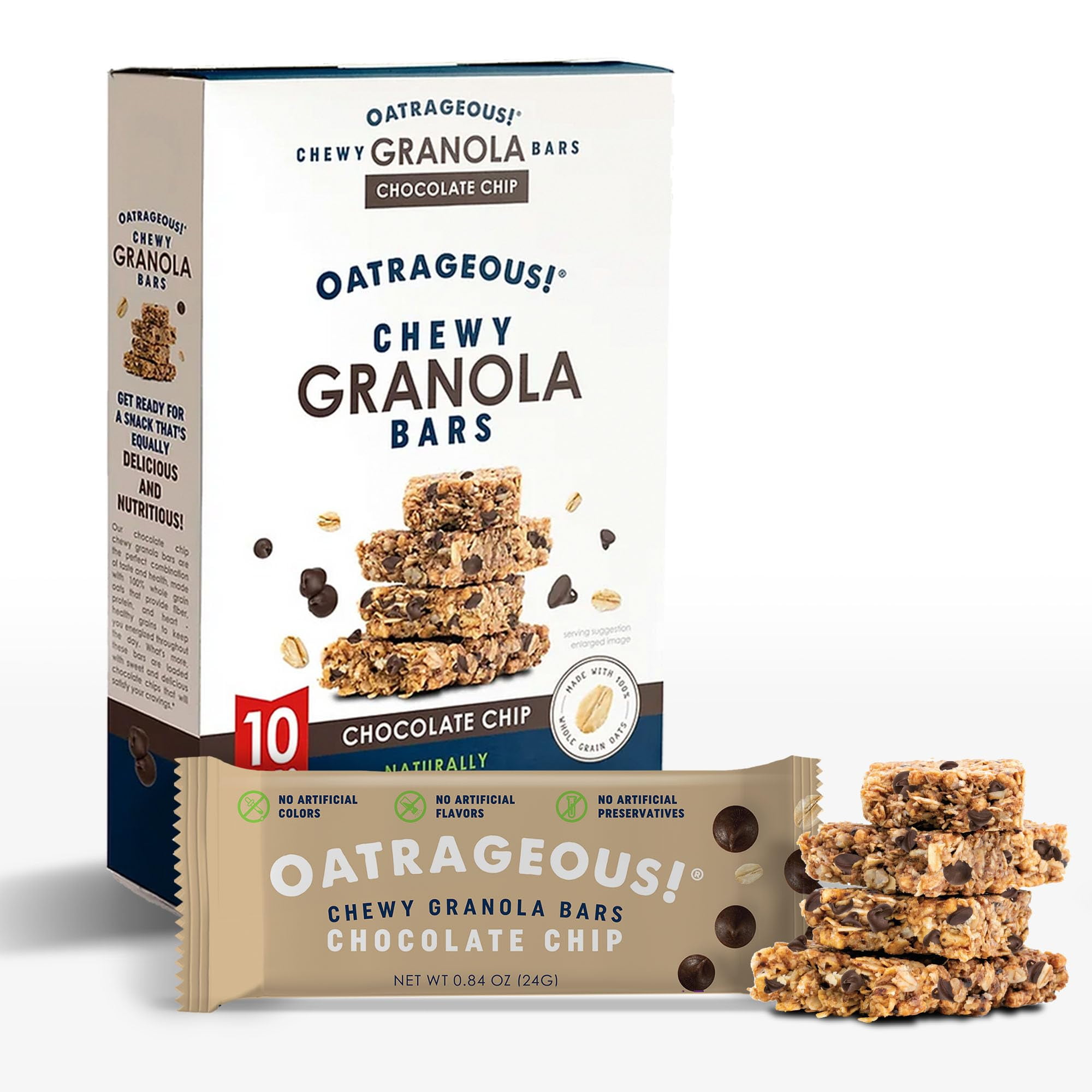 OATRAGEOUS! Chewy Granola Bars, STF9 Chocolate Chip Granola Bar with