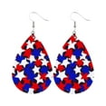 thumbnail image 1 of OAVQHLG3B 1 Pairs American Flag Earrings 4th of July Earrings Patriotic Star Earring for Independence Day Gift, 1 of 3
