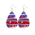 thumbnail image 1 of OAVQHLG3B American Flag Star Earrings, Patriotic 4th of July Jewelry, 1 Pair, 1 of 3