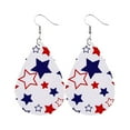 thumbnail image 1 of OAVQHLG3B 1 Pairs American Flag Earrings 4th of July Earrings Patriotic Star Earring for Independence Day Gift, 1 of 2