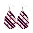 thumbnail image 1 of OAVQHLG3B 1 Pairs American Flag Earrings 4th of July Earrings Patriotic Star Earring for Independence Day Gift, 1 of 3