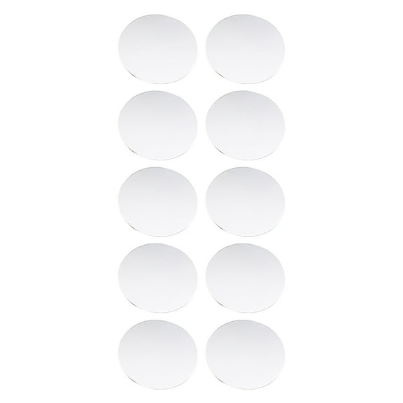 OAVQHLG3B 10-Pack White Cake Board Rounds,Circle Cardboard Round Base 9.45 ,9.84 and 10.24 inch, Disposable Coated Cake Plate