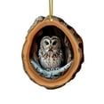 thumbnail image 1 of OAVQHLG3B Acrylic Animal Christmas Ornament, Owl 2D Acrylic Hanging Ornaments for Christmas Tree, Holiday Decoration, 1 of 5