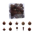 thumbnail image 1 of OAVQHLG3B 24PCS Flocked Christmas Balls Flocked Christmas Tree Ball Ornaments Bulk Plastic Balls Xmas Decorative Hanging Ornaments Christmas Tree Decoration Brown, 1 of 8