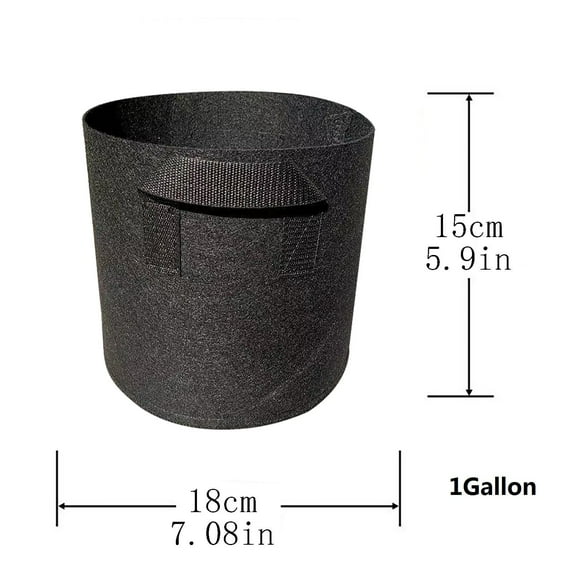 OAVQHLG3B 1Pcs Grow Bags Heavy Duty Thickened Nonwoven Plant Fabric Pots with Handles