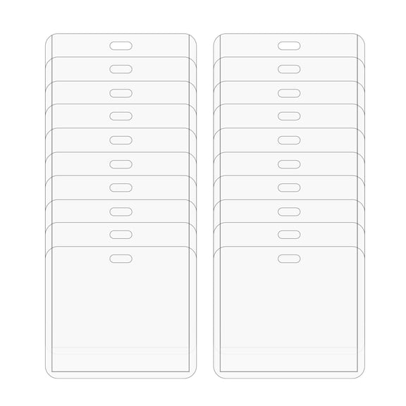 Utoimkio 20 Pack Medicare Card Holder Card Protector Sleeves,4x3 Inch Clear PVC Water Resistant Card Protectors for New Medicare Card,Business Cards,Social Security Card