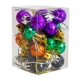 thumbnail image 1 of OAVQHLG3B 24 Pcs Halloween Glitter Balls Ornaments,Mini Halloween Shatterproof Hanging Balls, Black Orange Purple Shiny Ball Tree Ornaments for Halloween Christmas Party Tree Decoration, 1 of 6