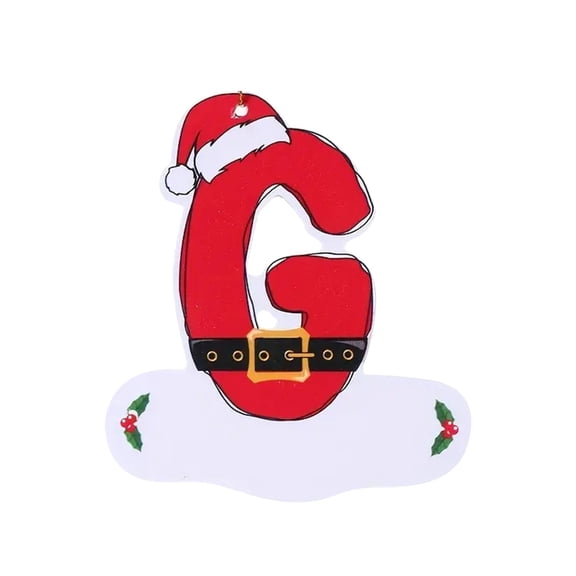 OAVQHLG3B 26 Letter Christmas Tree Hanging Pendant,Christmas Letters Ornaments A to Z Ornament Letters Decorative Hanging Xmas Alphabet Letters for Christmas Tree DIY Craft Christmas Ornaments