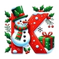 thumbnail image 1 of OAVQHLG3B 26 Letter Ornaments Christmas Tree Decoration Personalized Christmas Letter Christmas Tree Hanging Pendant Xmas Alphabet Letters for Christmas Tree DIY Craft Christmas Ornaments, 1 of 4