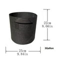 thumbnail image 1 of OAVQHLG3B 3Pcs Grow Bags Heavy Duty Thickened Nonwoven Plant Fabric Pots with Handles, 1 of 5