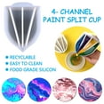 thumbnail image 1 of OAVQHLG3B 4 Channels Split Cups For Paints Pouring Silicone Pouring Cup Dividers Painting Tools For Acrylic Paint Resin Pouring, 1 of 9