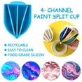 thumbnail image 1 of OAVQHLG3B 4 Channels Split Cups For Paints Pouring Silicone Pouring Cup Dividers Painting Tools For Acrylic Paint Resin Pouring, 1 of 4