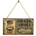 thumbnail image 1 of OAVQHLG3B 4th of July Decoration Independence Day Wooden Pendant Wooden Pendant Home Window Hotel Decoration Patriotic Wooden Ornaments , Home, Window, Hotel, Room Decoration, 1 of 4