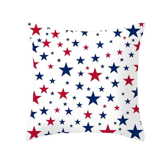 OAVQHLG3B 4th of July Decorations Pillow Covers 18x18 Inch Independence Day American Flag Patriotic Throw Pillow Covers USA Freedom Pillows Cases for Sofa Home Indoor
