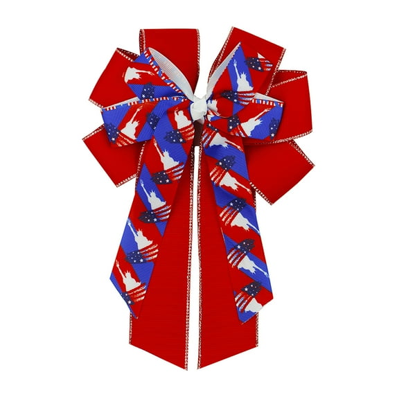 OAVQHLG3B 4th of July Hairpin American Flag Bow Clips for girls,Boutique Grosgrain Ribbon Hairpins Patriotic Decorations Hair Accessories for Independence Day