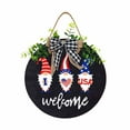 thumbnail image 1 of Utoimkio 4th of July Wreath Patriotic American Wreath Handcrafted Red White and Blue Berry Memorial Day Wreath Festival Garland Decorations for Front Door Wall Home Decor, 1 of 7