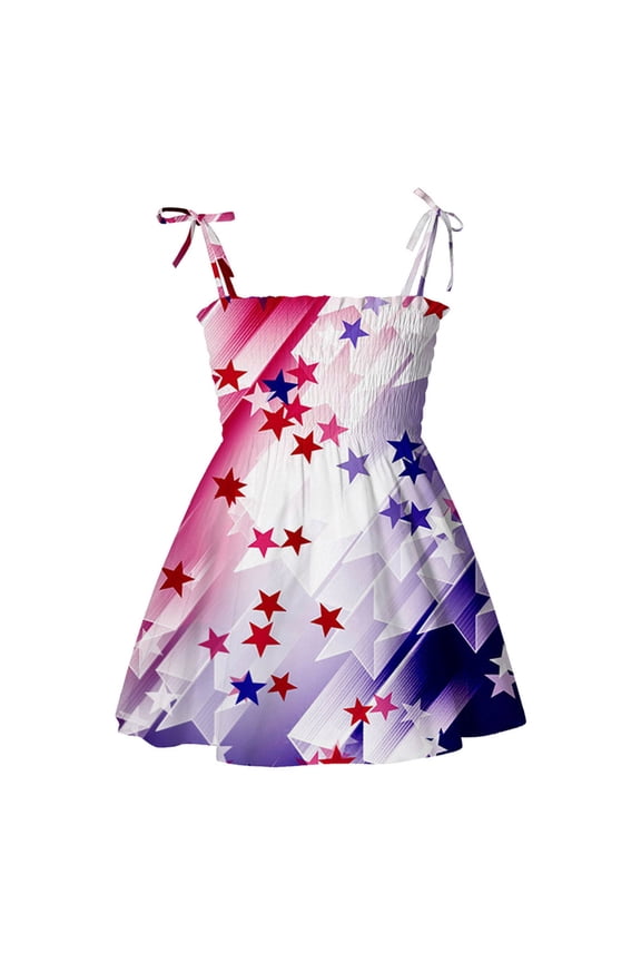 4th of July Baby Girl Outfits 18th of July Outfit Independence Day Shirt Skirt Set American Flag Summer Clothes