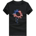 thumbnail image 1 of OAVQHLG3B 4th of July Outfits for Women American Flag T Shirt O-Neck Patriotic Shirts Print Short Sleeve Top T-Shirt Blouse, 1 of 3