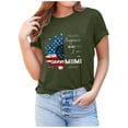 thumbnail image 1 of OAVQHLG3B 4th of July Outfits for Women American Flag T Shirt O-Neck Print Tops T-shirt Short Sleeve Casual Blouse, 1 of 6