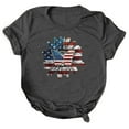 thumbnail image 1 of OAVQHLG3B 4th of July Outfits for Women American Flag T Shirt Summer Tops for Women Printed Casual Loose Round Neck Short Sleeve T-shirt Tops Blouse, 1 of 6