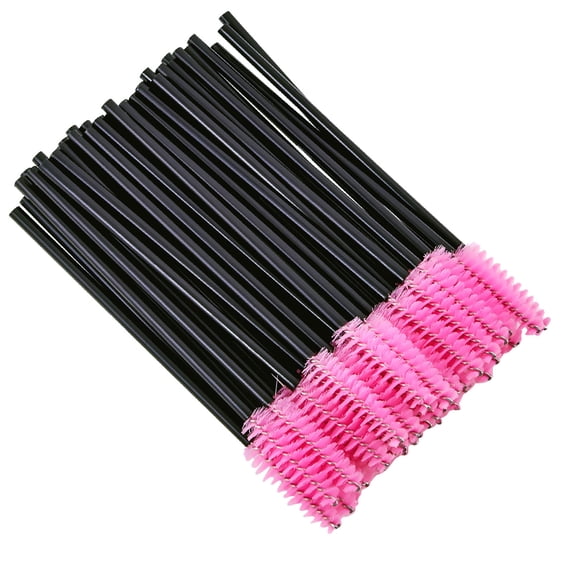 OAVQHLG3B 50PCS Disposable Eyelash Eye Lash Makeup Brush Mascara Wands Applicator Makeup Kits Professional Makeup Tool Set