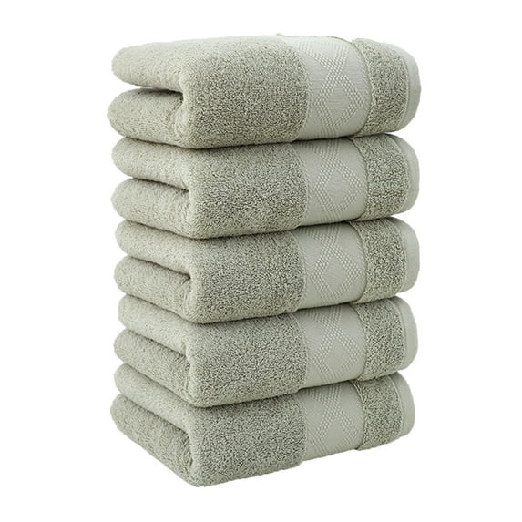 OAVQHLG3B 5Pcs Cotton Hand Towels for Bathroom 13x28 inches, Soft Absorbent Quick-Drying Bath Towels for Bathroom Hotel Spa Kitchen