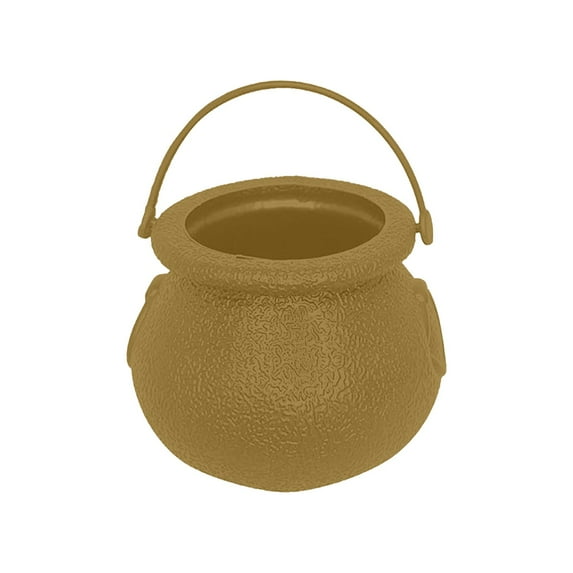 OAVQHLG3B 6 Pcs Halloween Mini Plastic Cauldron Kettle Witch Cauldron Pot Buckets with Handle Novelty Candy Boiler Halloween Pot Party Favors