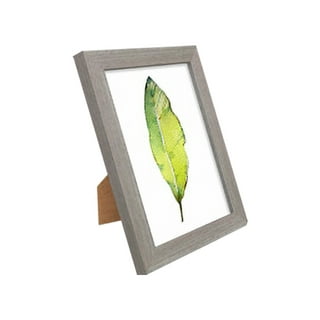 BESIDETREE 6x8 Picture Frame White Made of Solid Wood Display Pictures 4x6  with Mat or 6x8 Without Mat for Wall or Tabletop Photo Frames, Set of 2