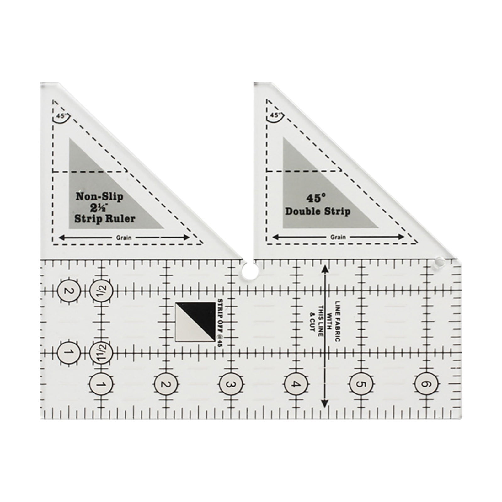 OAVQHLG3B Acrylic Quilter Ruler Sewing Ruler Hand Sewing Cutting Ruler Sewing Tools for Sewing