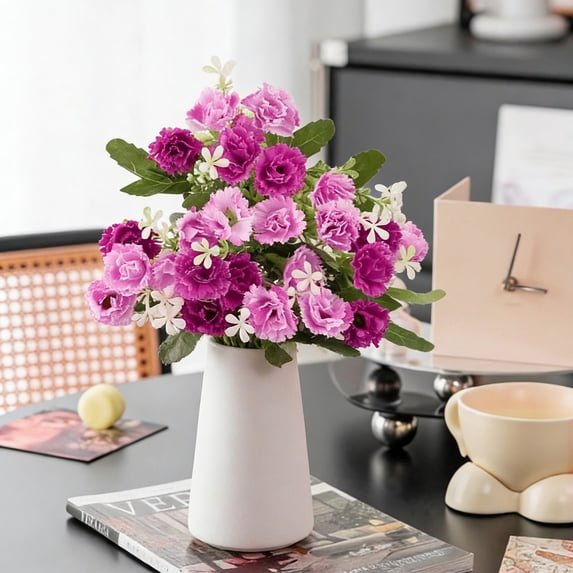 OAVQHLG3B Artificial Flower Small Lilac Wedding Bouquet Home Decoration Simulation Flower Home Garden Decor,13inch (Pink)